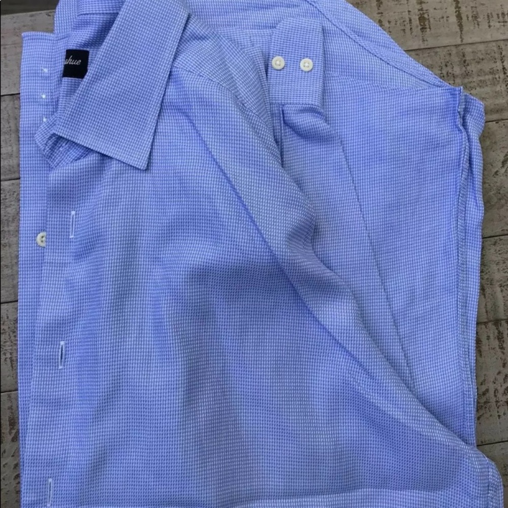 Lot 7 Mens Dress Shirts Designer David Danahue Bugatchi Arnold Zimber Xl 17 - Picture 5 of 5